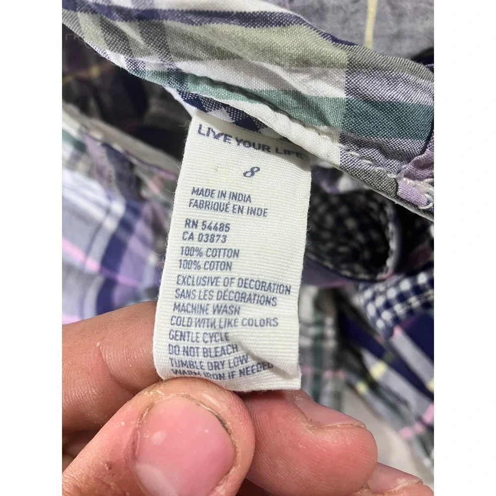 American Eagle Outfitters‎ Plaid Shorts Men's Size 8 Purple Green